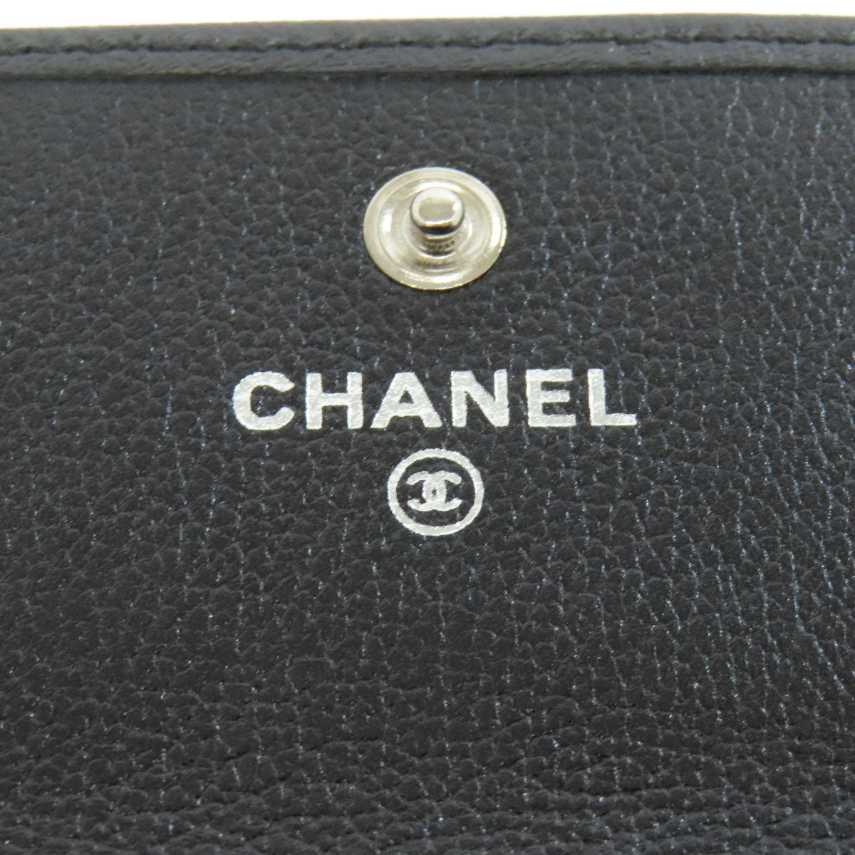 CHANEL Camellia COCO Mark Long wallet (with coin pocket) Calf Ladies [Used]