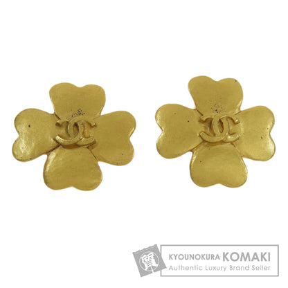 CHANEL COCO Mark Clover Earring Metal Ladies [Used]