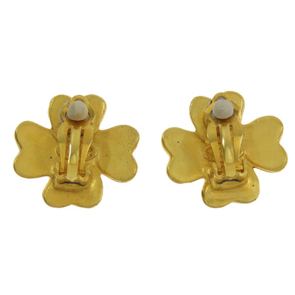 CHANEL COCO Mark Clover Earring Metal Ladies [Used]