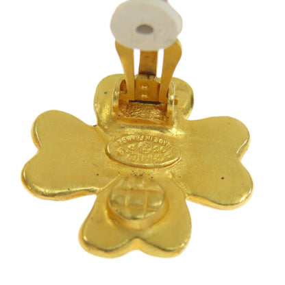 CHANEL COCO Mark Clover Earring Metal Ladies [Used]