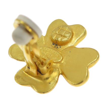 CHANEL COCO Mark Clover Earring Metal Ladies [Used]