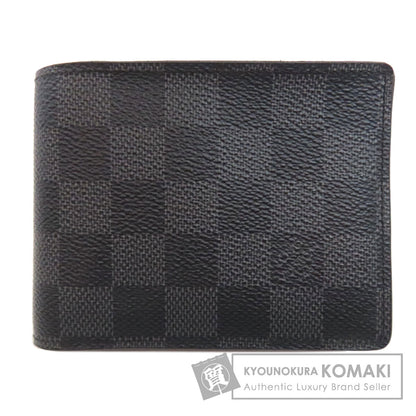 LOUIS VUITTON  N62663 Bifold Wallet with Coin Pocket Portefeiulle ã» Multripru Damier canvas Ladies