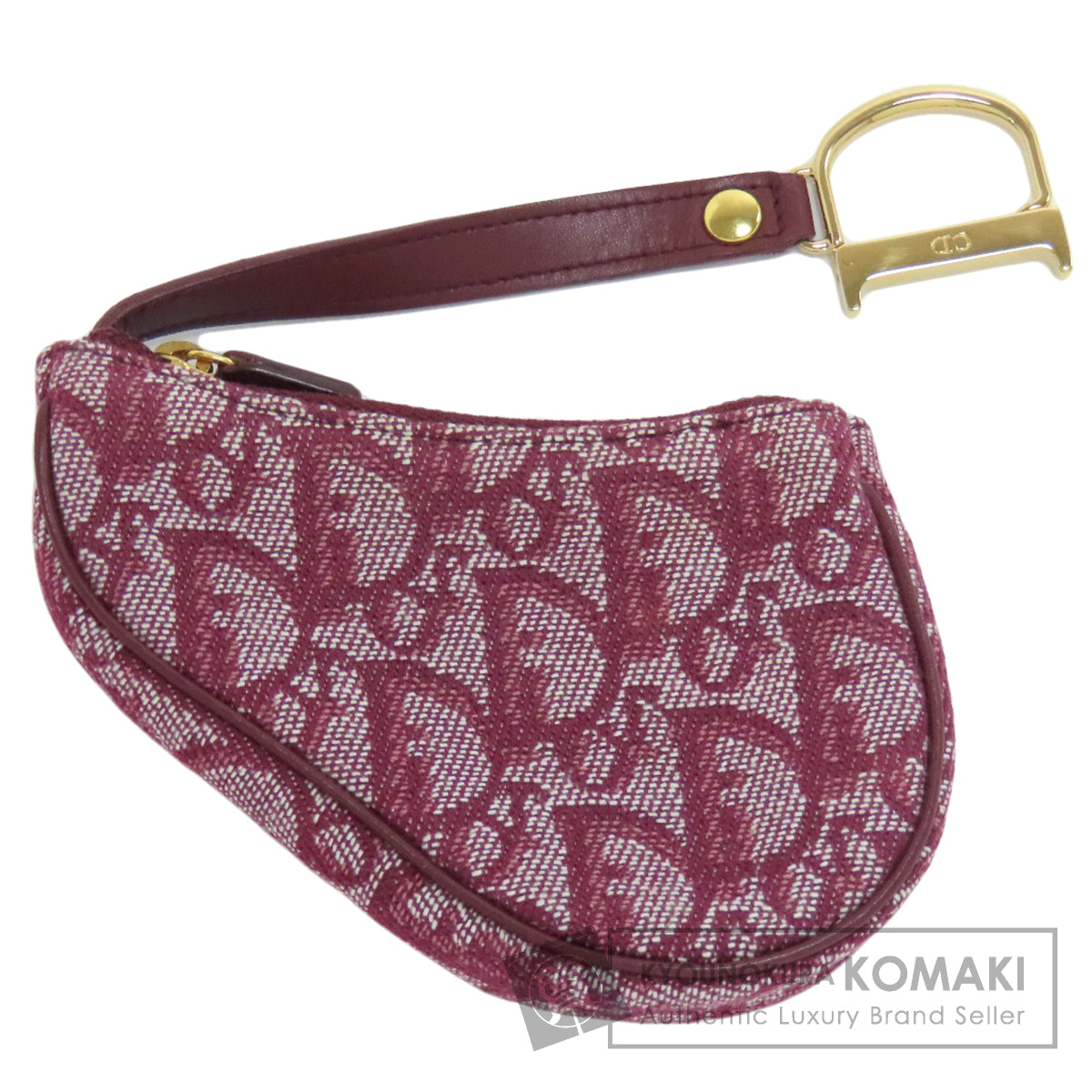CHRISTIAN DIOR Saddle trotter pattern coin purse Canvas Ladies [Used]