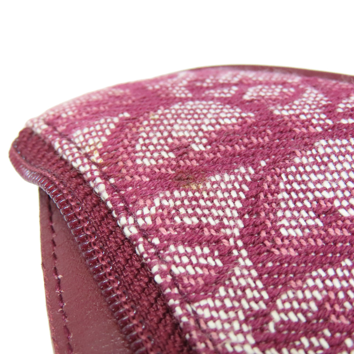 CHRISTIAN DIOR Saddle trotter pattern coin purse Canvas Ladies [Used]