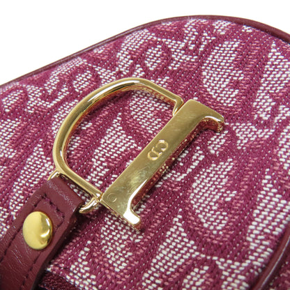 CHRISTIAN DIOR Saddle trotter pattern coin purse Canvas Ladies [Used]