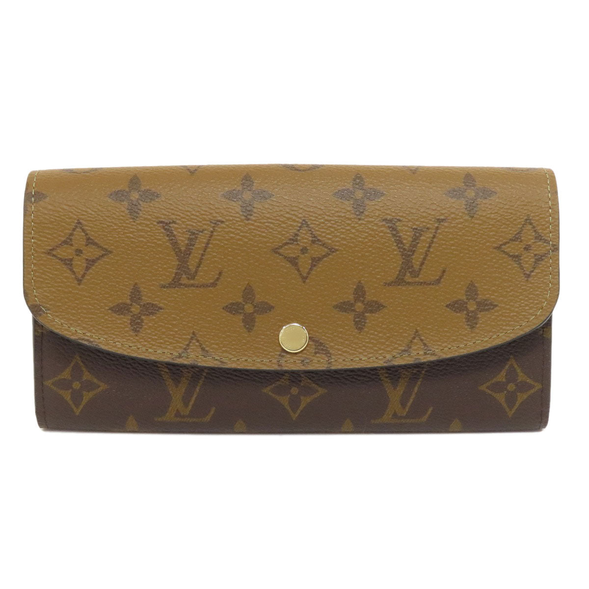LOUIS VUITTON M82157 Portefeiulle ã» Emily Long wallet (with coin pocket) Monogram reverse Ladies [Used]