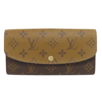 LOUIS VUITTON M82157 Portefeiulle ã» Emily Long wallet (with coin pocket) Monogram reverse Ladies [Used]