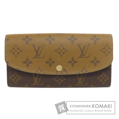 LOUIS VUITTON M82157 Portefeiulle ã» Emily Long wallet (with coin pocket) Monogram reverse Ladies [Used]