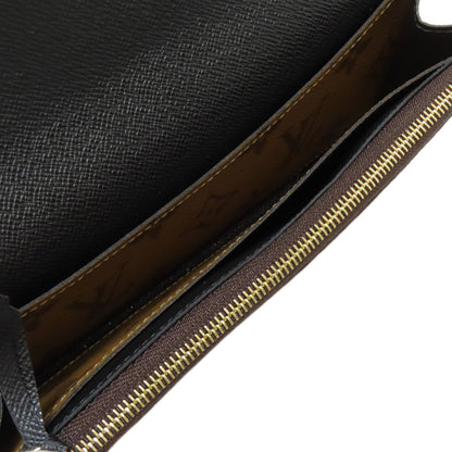 LOUIS VUITTON M82157 Portefeiulle ã» Emily Long wallet (with coin pocket) Monogram reverse Ladies [Used]