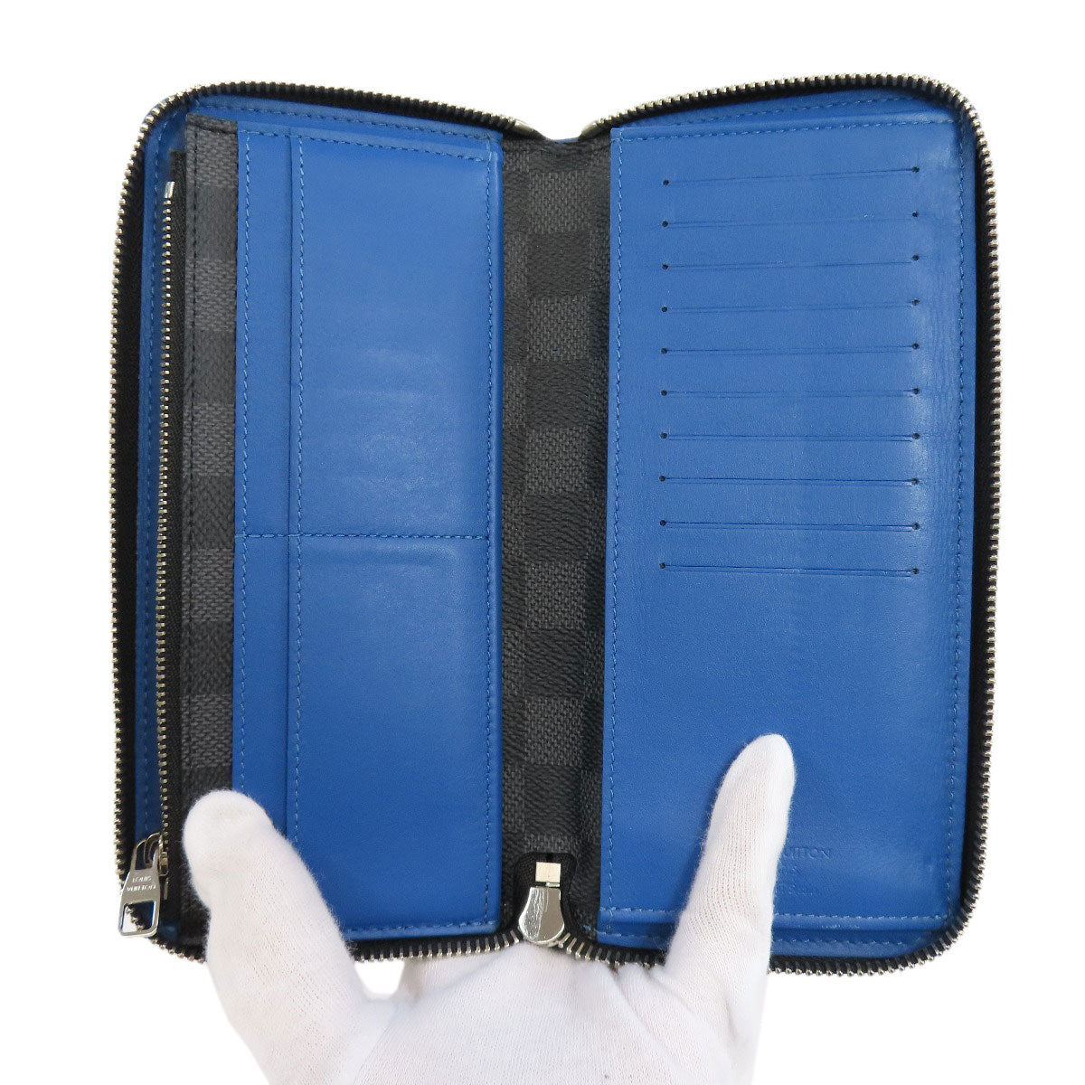 LOUIS VUITTON N64436 Zippy wallet ã» Vertical Long wallet (with coin pocket) Damier canvas Ladies [Used]