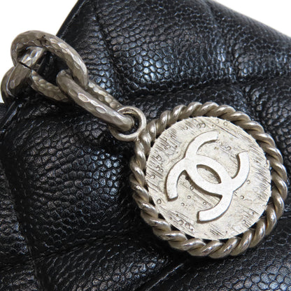 CHANEL   Tote Bag Medallion SilverHardware Caviar skin Ladies