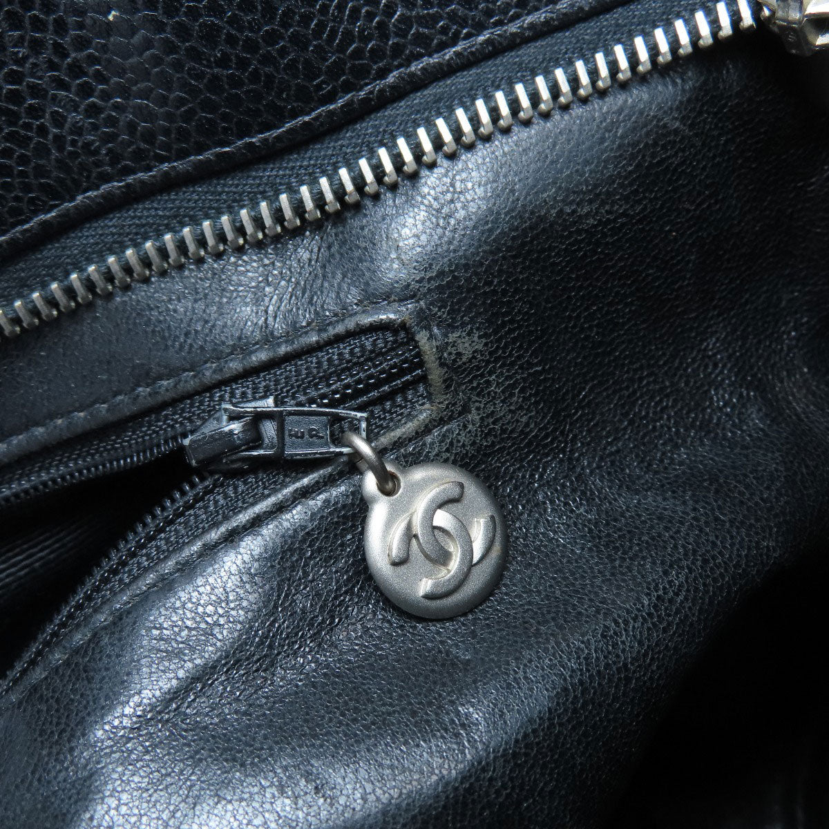 CHANEL   Tote Bag Medallion SilverHardware Caviar skin Ladies