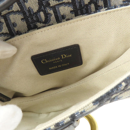 CHRISTIAN DIOR   Handbag Mini Saddle Trotter Pattern Canvas Ladies