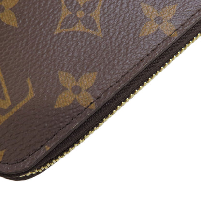 LOUIS VUITTON  M42616 Long wallet (with coin pocket) Zippy wallet Monogram canvas Ladies