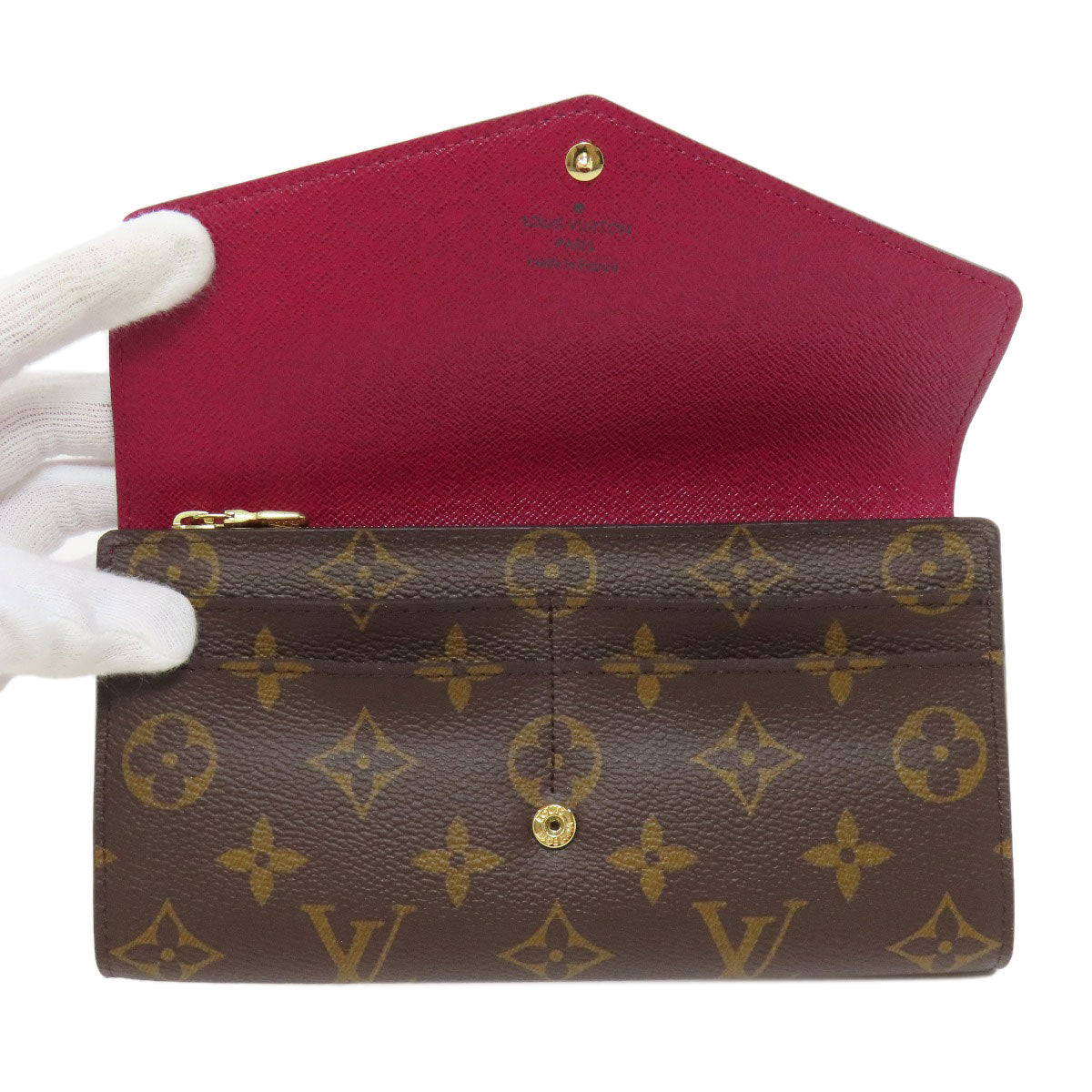 LOUIS VUITTON  M62234 Long wallet (with coin pocket) Portefeiulle Â· Sarah Monogram canvas Ladies