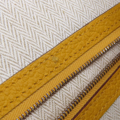 HERMES Garden Party PM Jaune Ambre SilverHardware Tote Bag Country Ladies [Used]