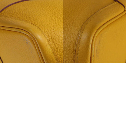 HERMES Garden Party PM Jaune Ambre SilverHardware Tote Bag Country Ladies [Used]