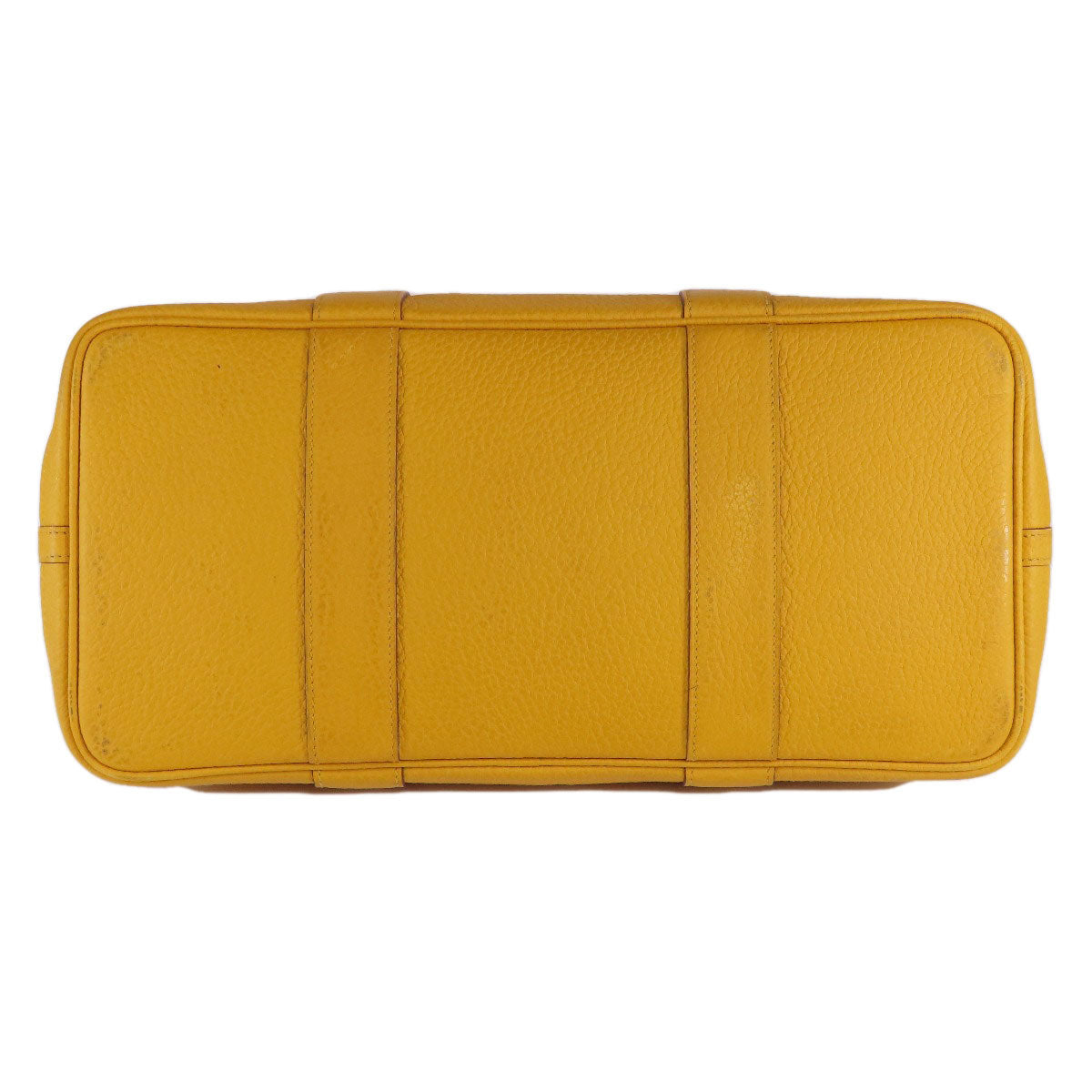 HERMES Garden Party PM Jaune Ambre SilverHardware Tote Bag Country Ladies [Used]