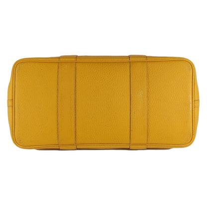 HERMES Garden Party PM Jaune Ambre SilverHardware Tote Bag Country Ladies [Used]