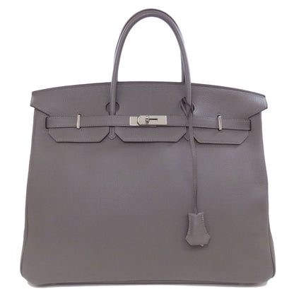 HERMES   Handbag Birkin 40 Grimeise SilverHardware Togo Ladies