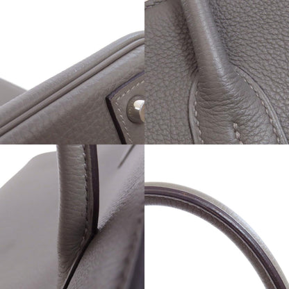 HERMES Birkin 40 Grimeise SilverHardware Handbag Togo Ladies [Used]