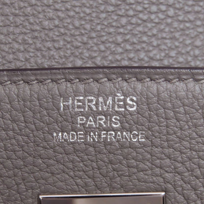 HERMES   Handbag Birkin 40 Grimeise SilverHardware Togo Ladies