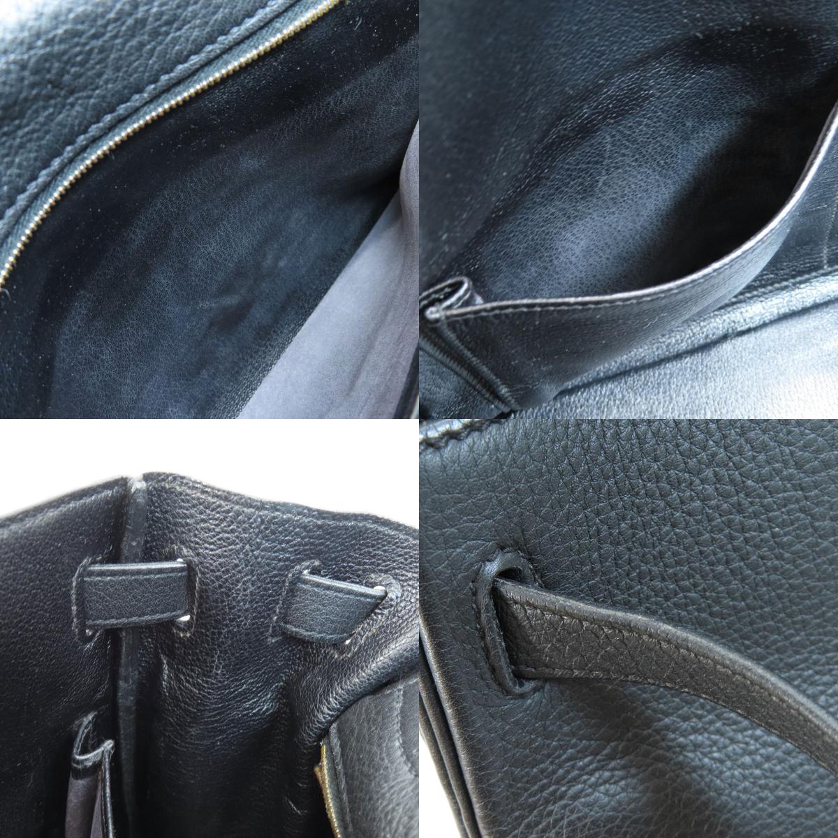 HERMES Kelly 32 inner stitch GoldHardware Handbag Taurillon Clemence Ladies [Used]