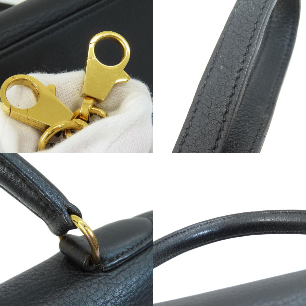 HERMES Kelly 32 inner stitch GoldHardware Handbag Taurillon Clemence Ladies [Used]