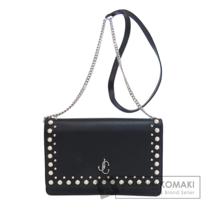 Jimmy Choo studded chain wallet Long wallet (with coin pocket) Leather Ladies [Used]