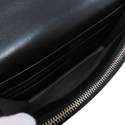 Jimmy Choo studded chain wallet Long wallet (with coin pocket) Leather Ladies [Used]