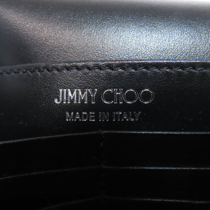Jimmy Choo studded chain wallet Long wallet (with coin pocket) Leather Ladies [Used]