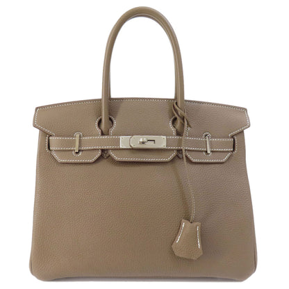 HERMES   Handbag Birkin 30 Etoupe SilverHardware Togo Ladies