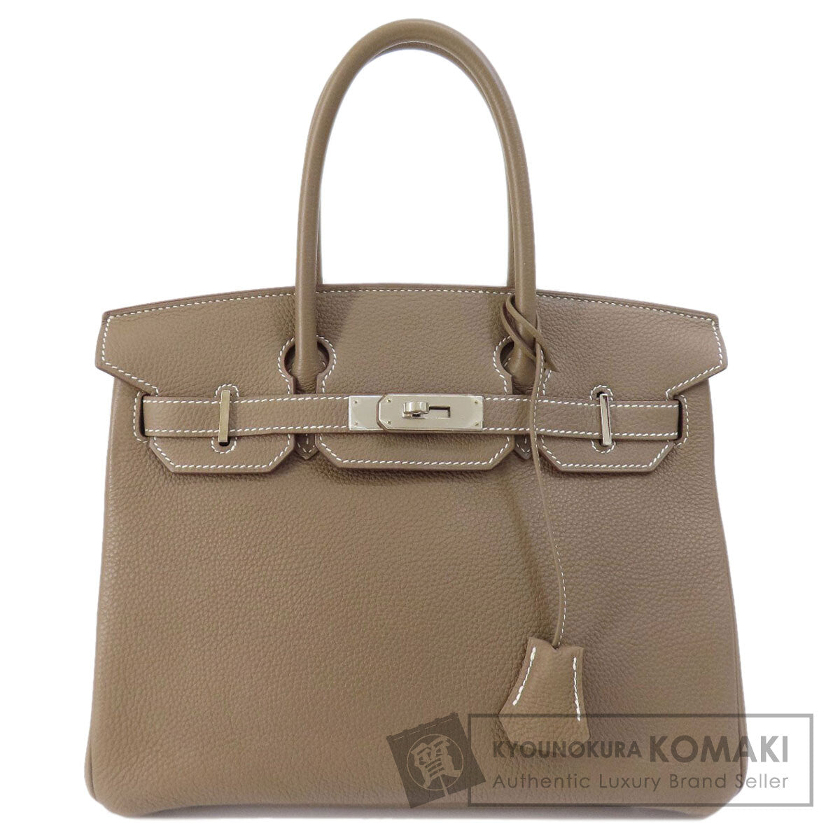 HERMES   Handbag Birkin 30 Etoupe SilverHardware Togo Ladies