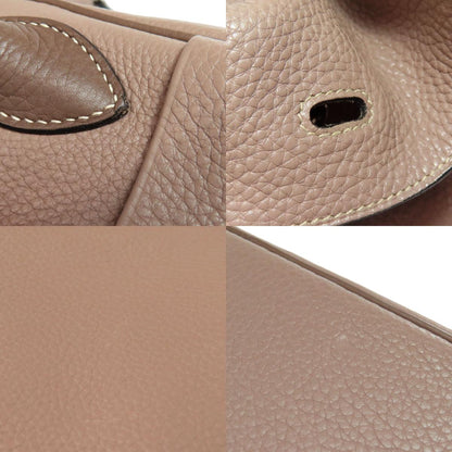 HERMES Lindy 30 SilverHardware Handbag Taurillon Clemence Ladies [Used]