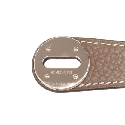 HERMES Lindy 30 SilverHardware Handbag Taurillon Clemence Ladies [Used]