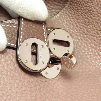 HERMES Lindy 30 SilverHardware Handbag Taurillon Clemence Ladies [Used]