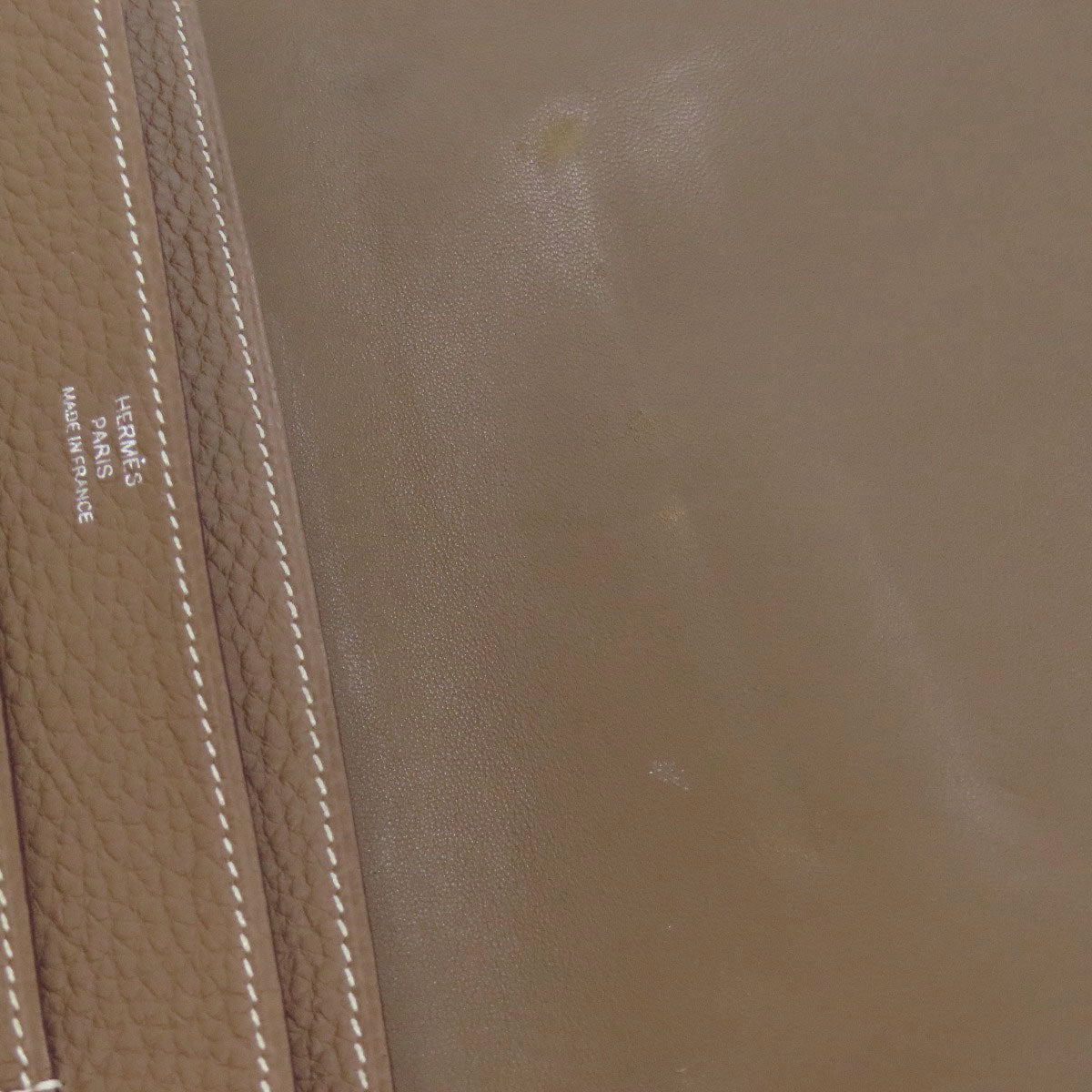 HERMES Dogon GM Etope SilverHardware Long wallet (with coin pocket) Togo Ladies [Used]