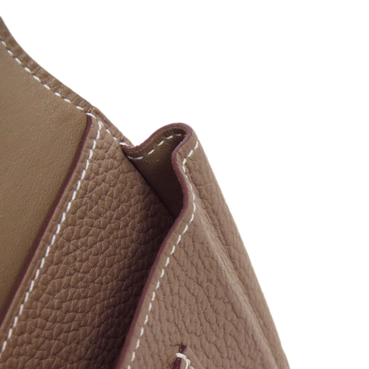 HERMES Dogon GM Etope SilverHardware Long wallet (with coin pocket) Togo Ladies [Used]