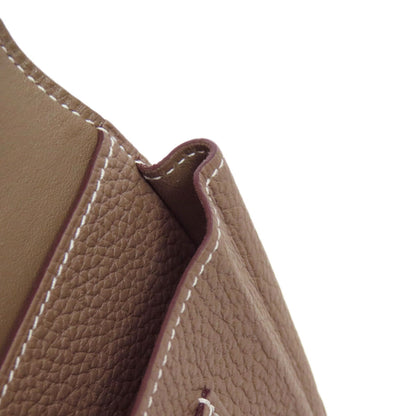 HERMES Dogon GM Etope SilverHardware Long wallet (with coin pocket) Togo Ladies [Used]