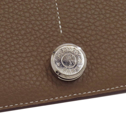 HERMES Dogon GM Etope SilverHardware Long wallet (with coin pocket) Togo Ladies [Used]