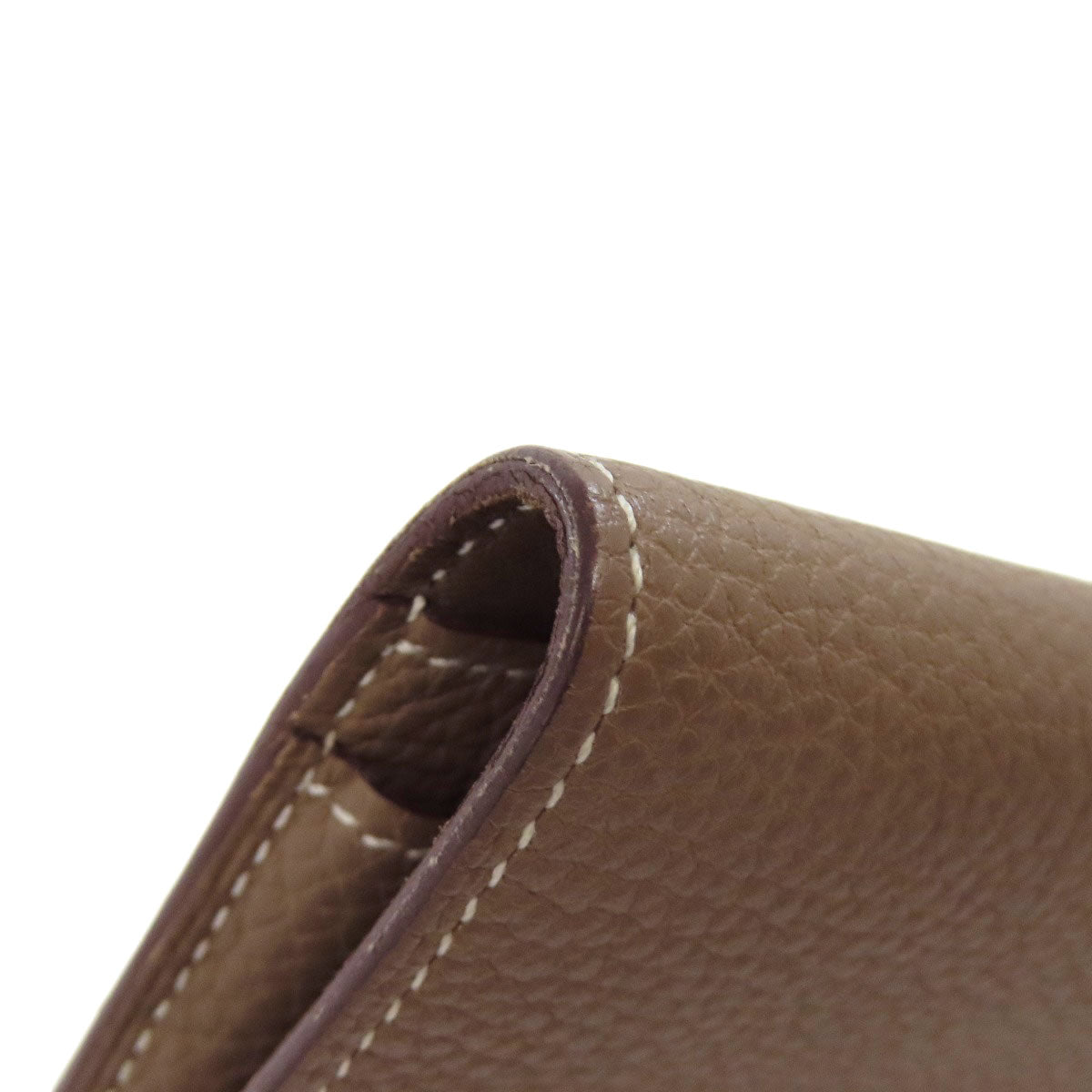 HERMES Dogon GM Etope SilverHardware Long wallet (with coin pocket) Togo Ladies [Used]