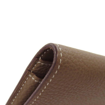 HERMES Dogon GM Etope SilverHardware Long wallet (with coin pocket) Togo Ladies [Used]