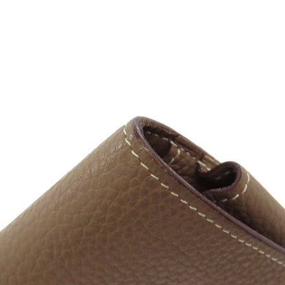 HERMES Dogon GM Etope SilverHardware Long wallet (with coin pocket) Togo Ladies [Used]