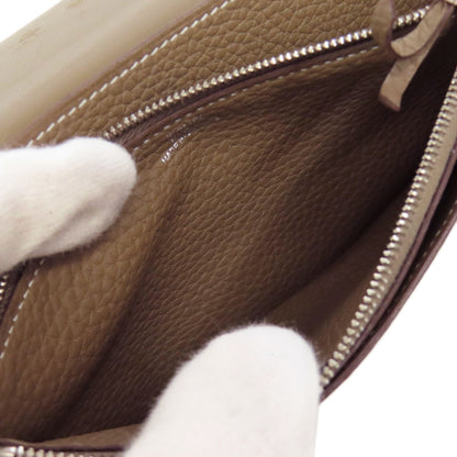 HERMES Dogon GM Etope SilverHardware Long wallet (with coin pocket) Togo Ladies [Used]