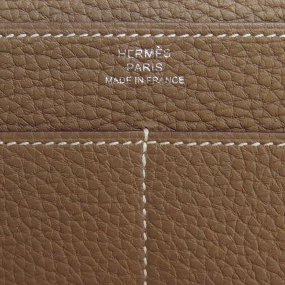 HERMES Dogon GM Etope SilverHardware Long wallet (with coin pocket) Togo Ladies [Used]