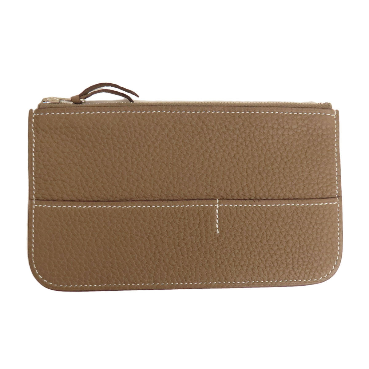 HERMES Dogon GM Etope SilverHardware Long wallet (with coin pocket) Togo Ladies [Used]