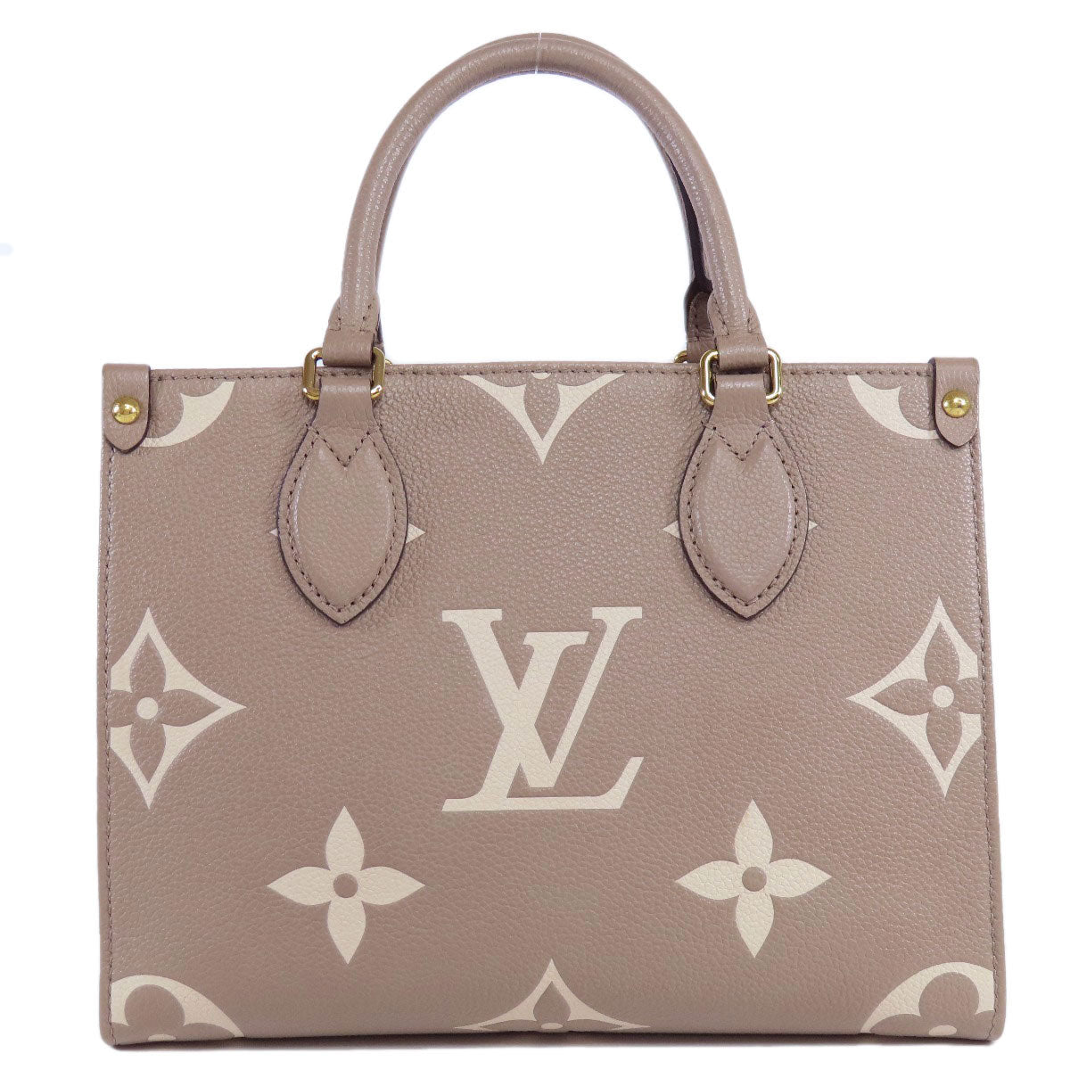 LOUIS VUITTON  M45779 Handbag On the Go PM Tourtrail Crème Empreinte Ladies