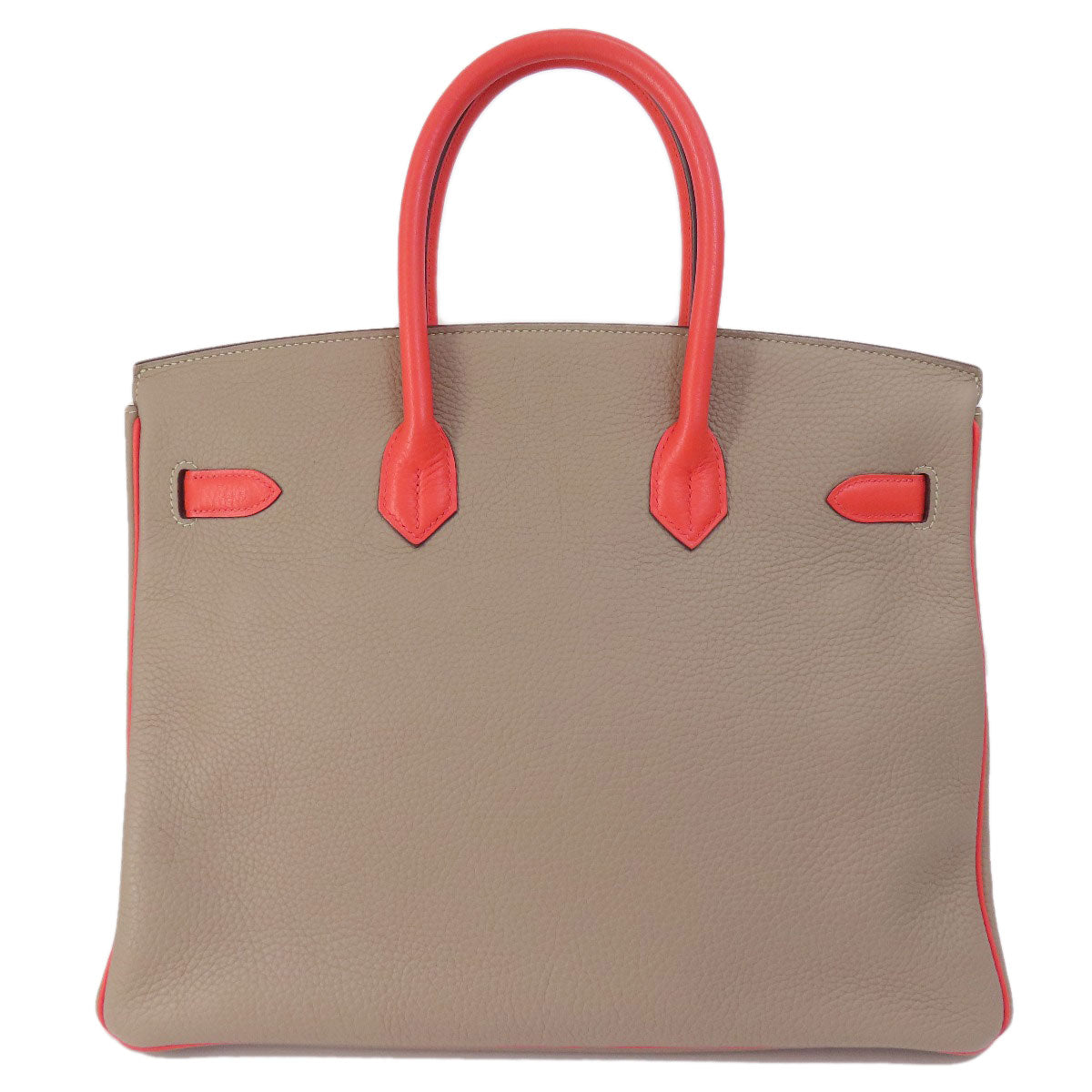 HERMES Birkin 35 SilverHardware Handbag Taurillon Clemence Ladies [Used]
