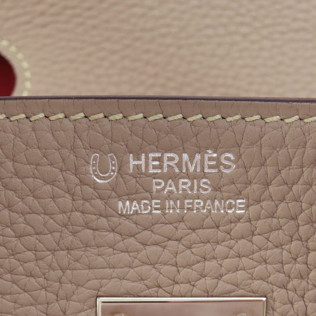 HERMES Birkin 35 SilverHardware Handbag Taurillon Clemence Ladies [Used]
