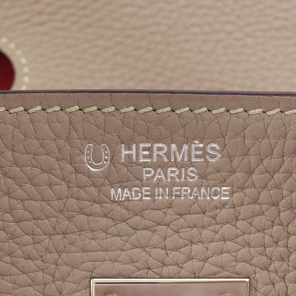 HERMES Birkin 35 SilverHardware Handbag Taurillon Clemence Ladies [Used]